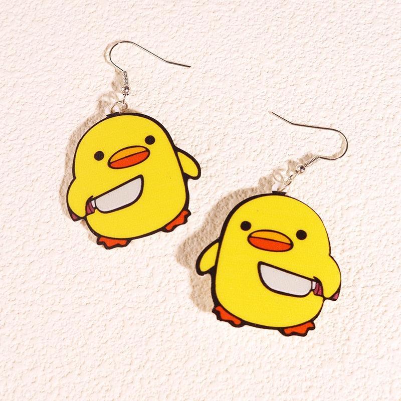 Critter Creatures Long Dangle Earrings - KittyNook Cat Company