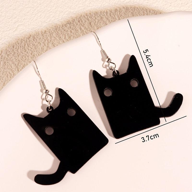 Critter Creatures Long Dangle Earrings - KittyNook Cat Company