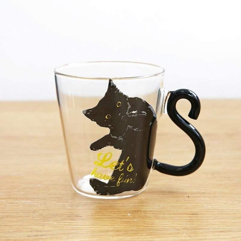 Curly Tail Cat Mug Drinkware KittyNook   