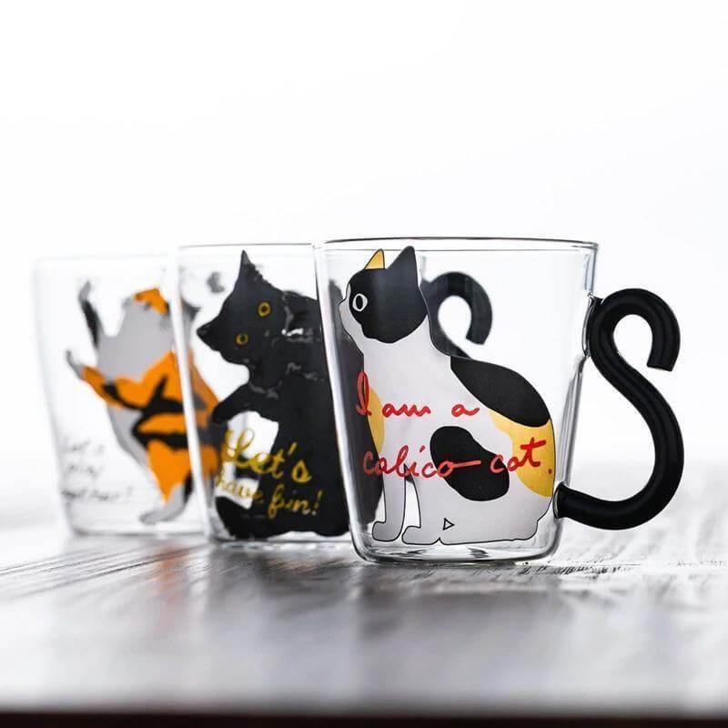 Curly Tail Cat Mug Drinkware KittyNook   