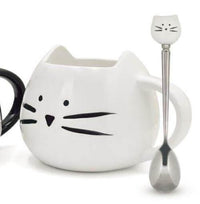 Thumbnail for Cutie Kitties Ceramic Mug With Stirrer - KittyNook