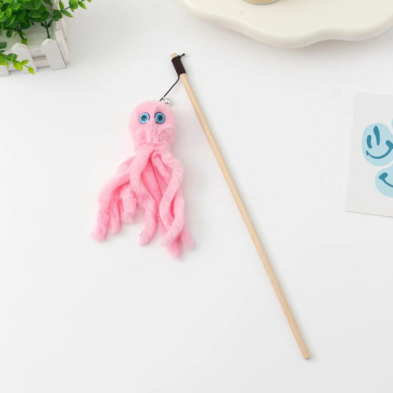 Da Octopus Cat Stick Toy Cat Toys KittyNook Cat Company Pink  