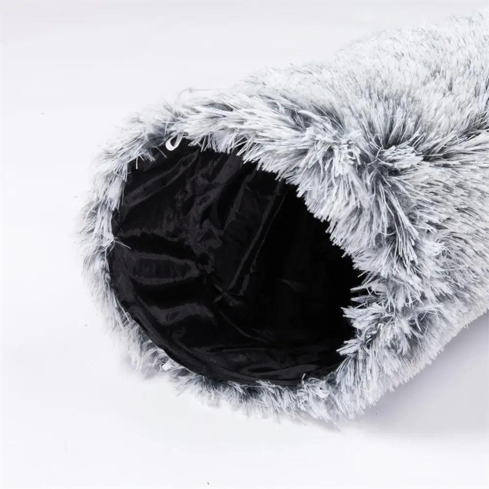 Disk-O Fluffy Cat Tunnel Bed Cat Beds KittyNook Cat Company   