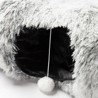 Thumbnail for Disk-O Fluffy Cat Tunnel Bed Cat Beds KittyNook Cat Company   