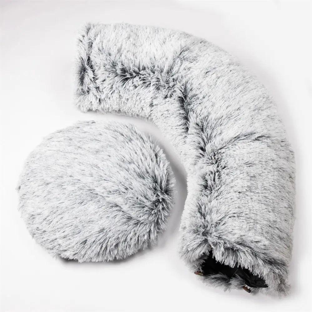 Disk-O Fluffy Cat Tunnel Bed Cat Beds KittyNook Cat Company   