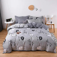 Thumbnail for Dreamland Delights Cat Bedding Set Duvet Covers KittyNook Cat Company Zoo Animals Single (1 Duvet Cover + 1 Flat Bedsheet + 1 Pillowcase) 