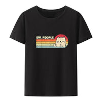 Thumbnail for Ew, People! Statement Tee Clothing Tops KittyNook Black S 