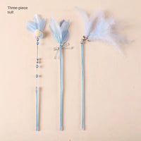 Thumbnail for Fairy Flare Cat Stick Toy Cat Toys KittyNook Cat Company 3 Pcs Set Blue  