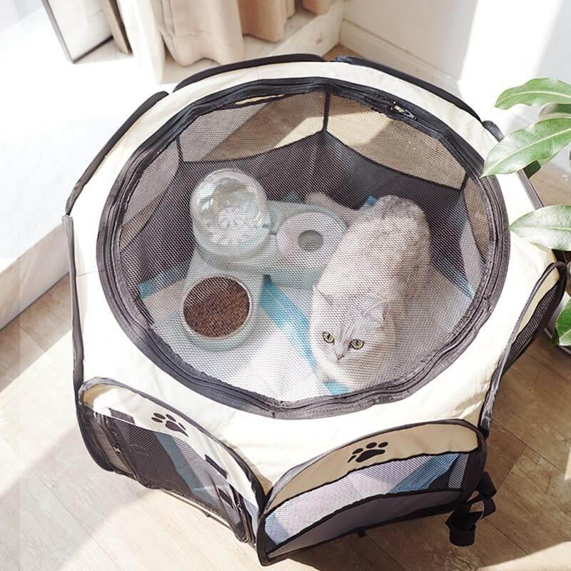 Foldie Portable Cat Playpen - KittyNook