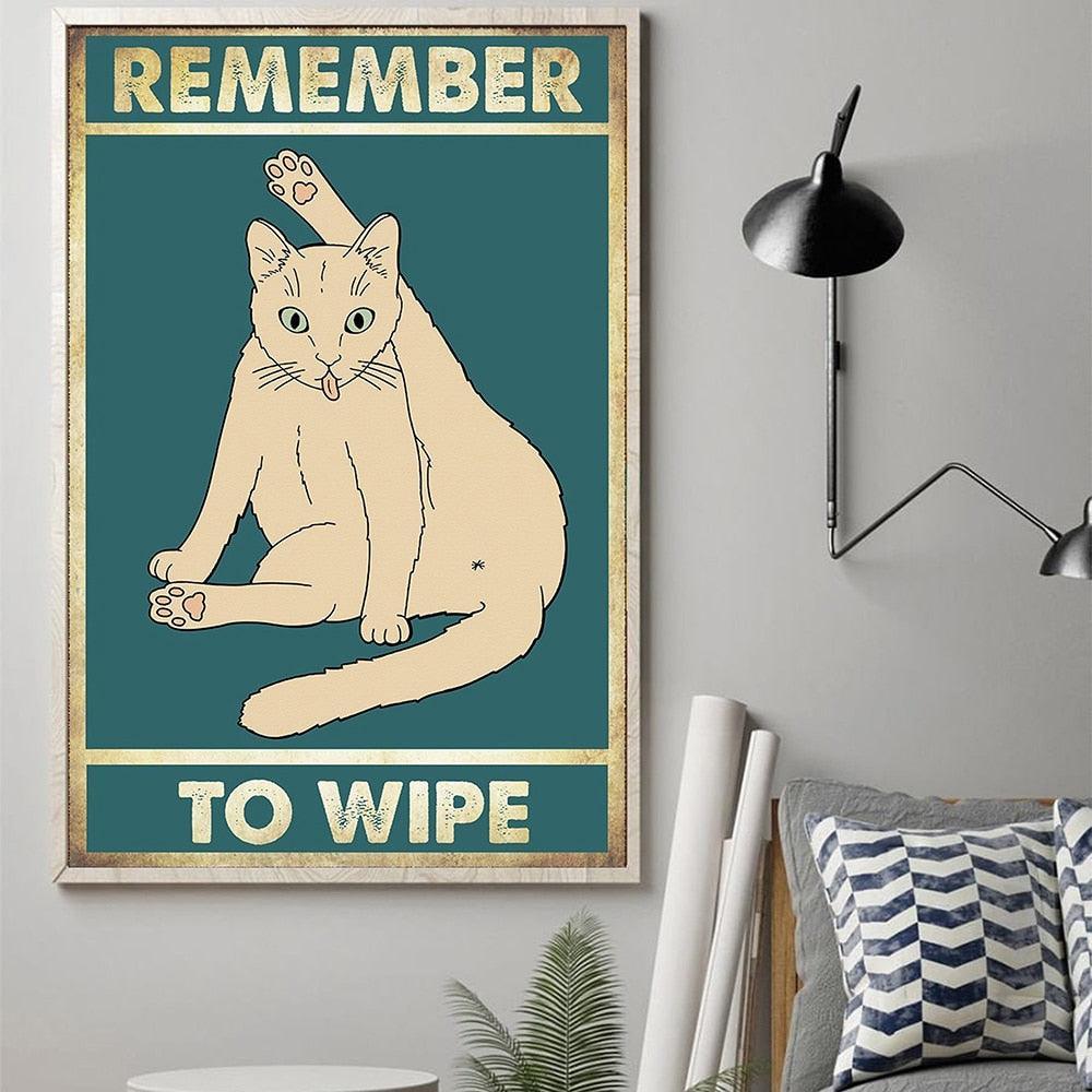 Funny Vintage Cat Posters - KittyNook Cat Company