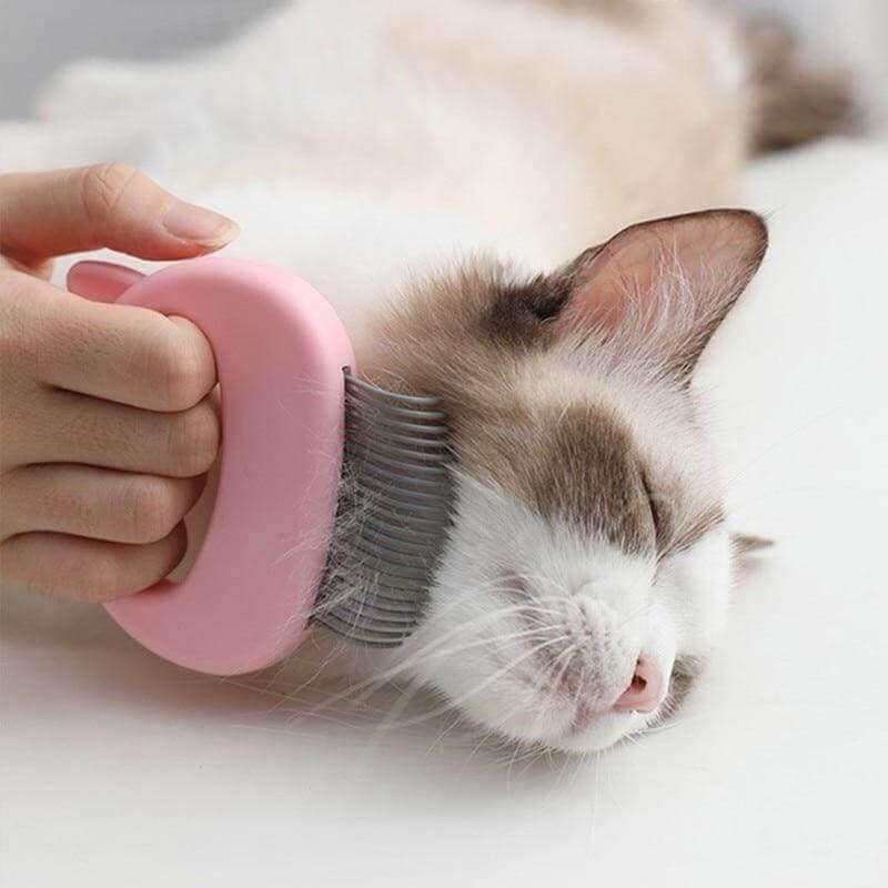 Hair Removal Cat Massaging Shell Comb Cat Supplies kittynook   