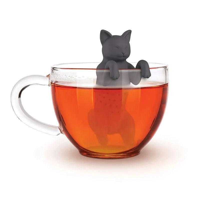 Hanging Cat Tea Infuser Tea Strainers KittyNook   