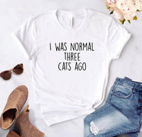 Thumbnail for I Was Normal Cat TShirt - KittyNook Cat Company