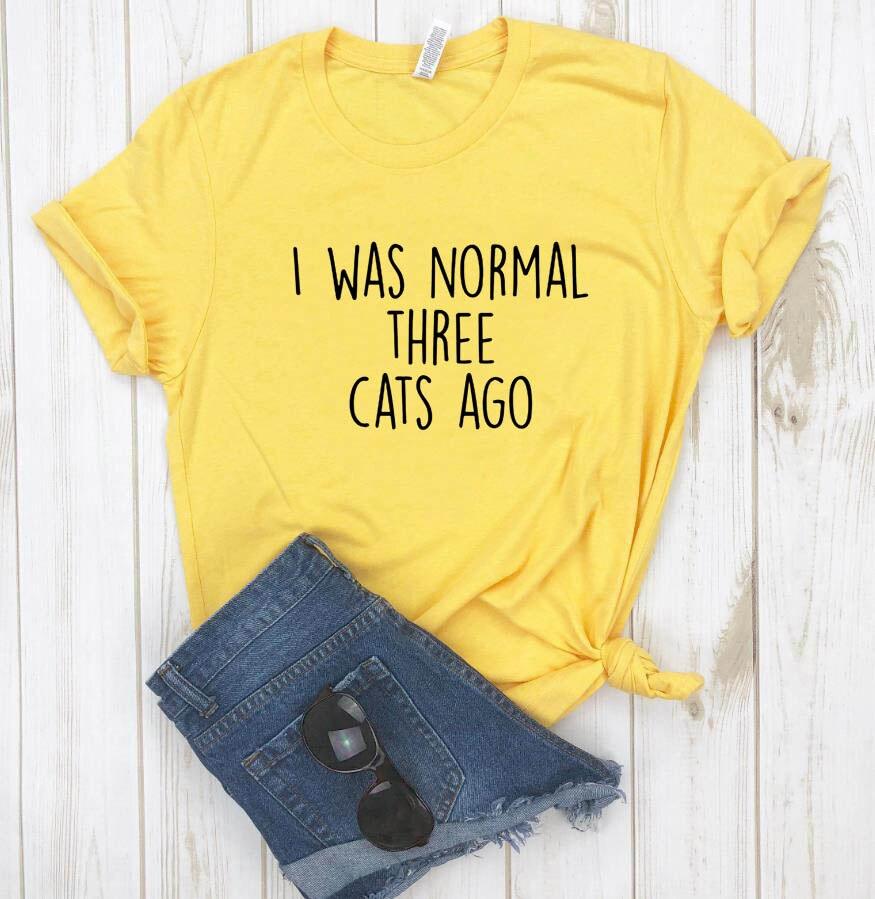 I Was Normal Cat TShirt - KittyNook Cat Company