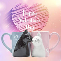 Thumbnail for Kissing Cats Ceramic Mug Set - KittyNook