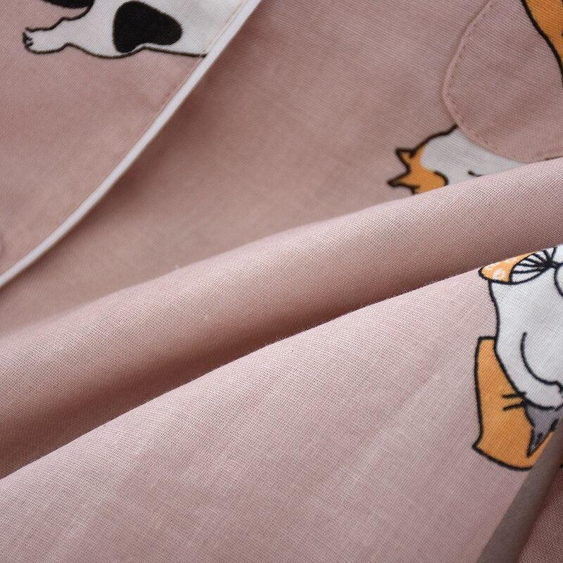 Kitty Cats Cotton Pajama Set - KittyNook Cat Company