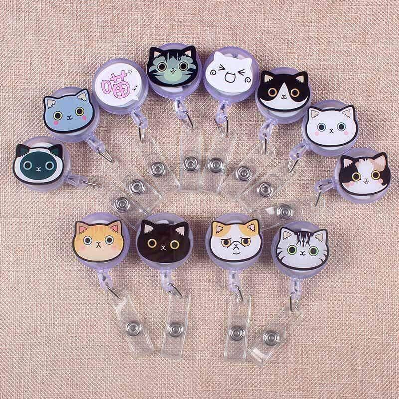 So Kawaii! Retractable Cat Badge Reel - KittyNook