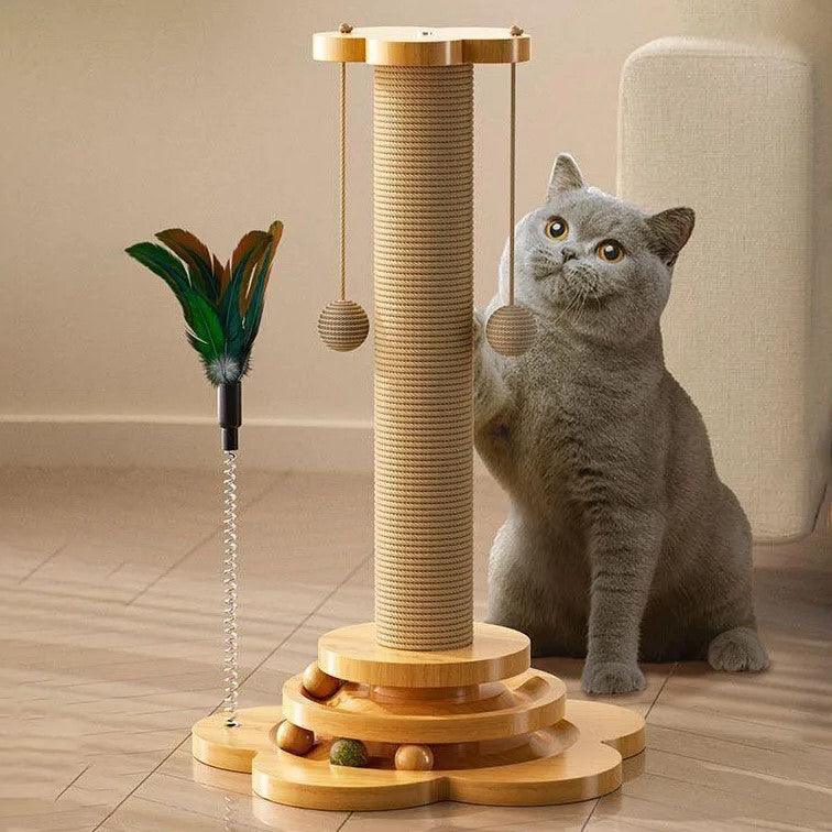 Kitty Klimb Wooden Cat Toy Tower Tracks Cat Toys KittyNook Cat Company   