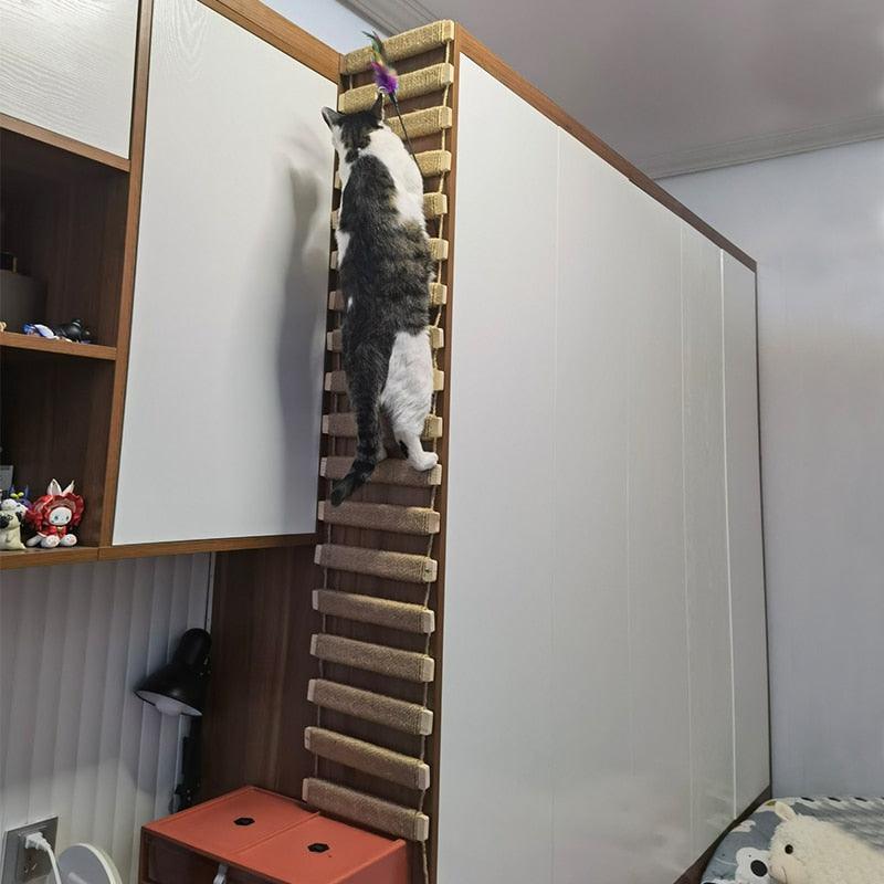 Climber Clamber Sisal Rope Cat Bridge - KittyNook Cat Company
