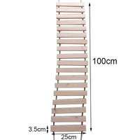 Thumbnail for Kitty Krossing Cat Rope Bridge Cat Furniture KittyNook Cat Company Wooden Ladder (100cm)  