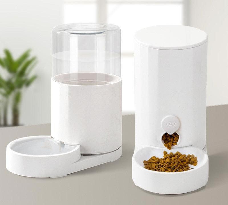 Large Capacity Minimalist Automatic Cat Feeder and Water Dispenser - KittyNook Cat Company