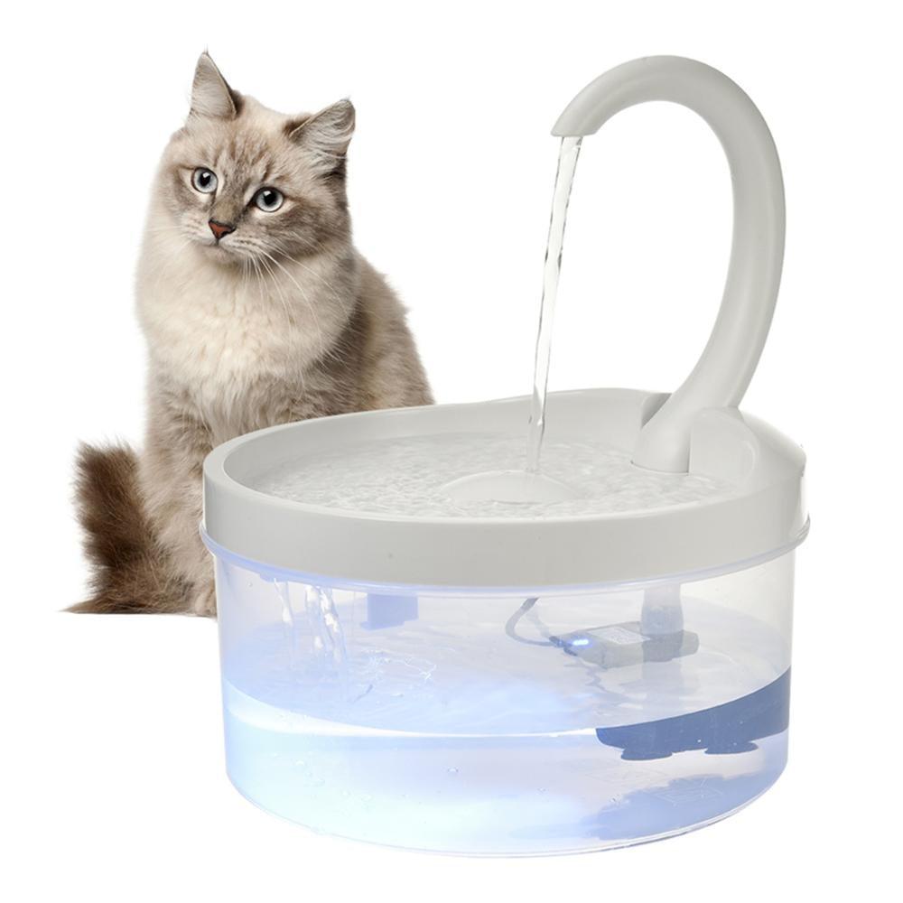 Large Capacity Swan Neck Cat Fountain - KittyNook Cat Company