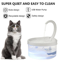 Thumbnail for Large Capacity Swan Neck Cat Fountain - KittyNook Cat Company