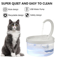 Thumbnail for Large Capacity Swan Neck Cat Fountain Mugs KittyNook Cat Company   