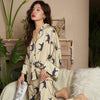 Leopard Dreams Silk Pajamas - KittyNook Cat Company