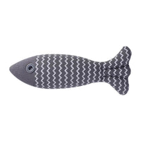 Thumbnail for Linen Catch Fish Toy Cat Toys KittyNook Cat Company Grey  