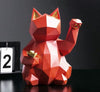 Load image into Gallery viewer, Lucky Cat Geometric Figurine - KittyNook