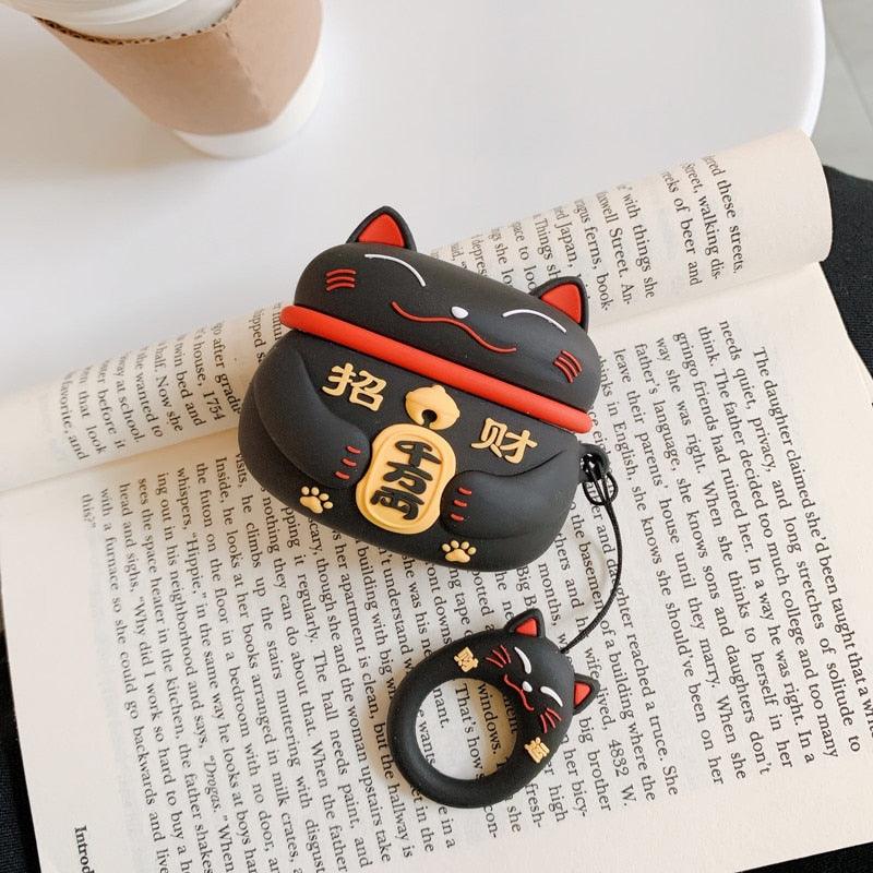 Maneki Neko Airpods Case - KittyNook Cat Company