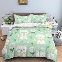Thumbnail for Meow & Purr Cat Bedding Set - KittyNook Cat Company