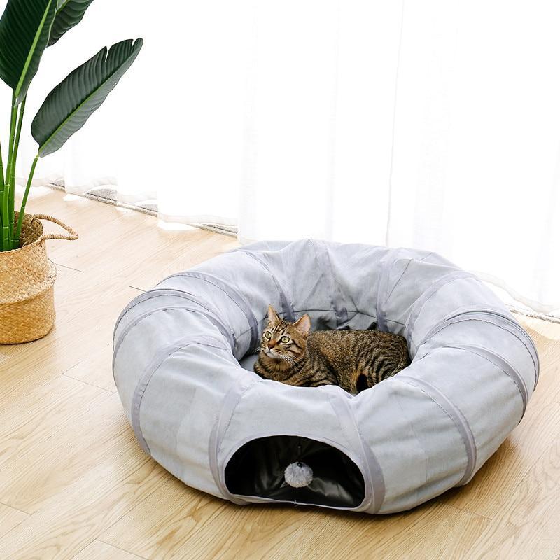 Meow Around Tunnel Bed - KittyNook