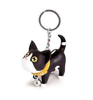 Meow Doll Black Kitten with Bell Keychain Keychains KittyNook   