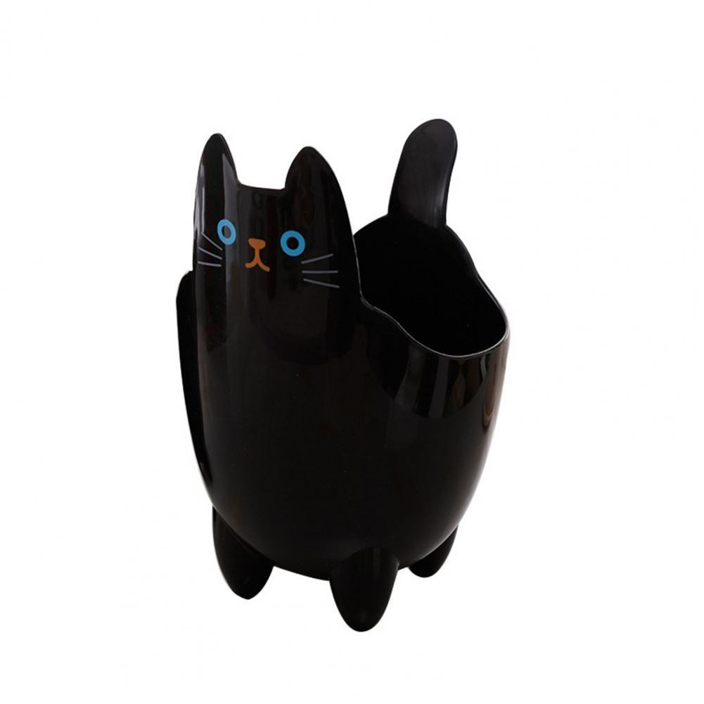 Meowbin Cat Trash Can Trash Cans & Wastebaskets KittyNook Cat Company Classic Black  