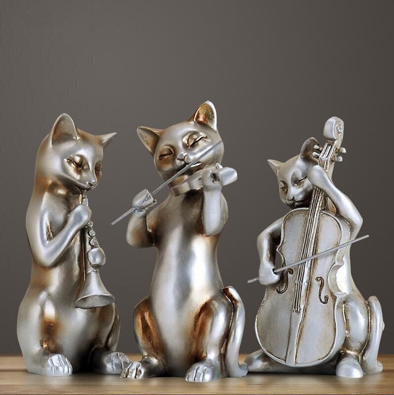Musicat Resin Figurine - KittyNook Cat Company