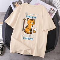 Thumbnail for My Level of Sarcasm Cat TShirt Animals & Pet Supplies KittyNook Cat Company   