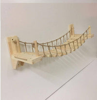 Thumbnail for Nancy Sway Wooden Rope Bridge Cat Furniture KittyNook   