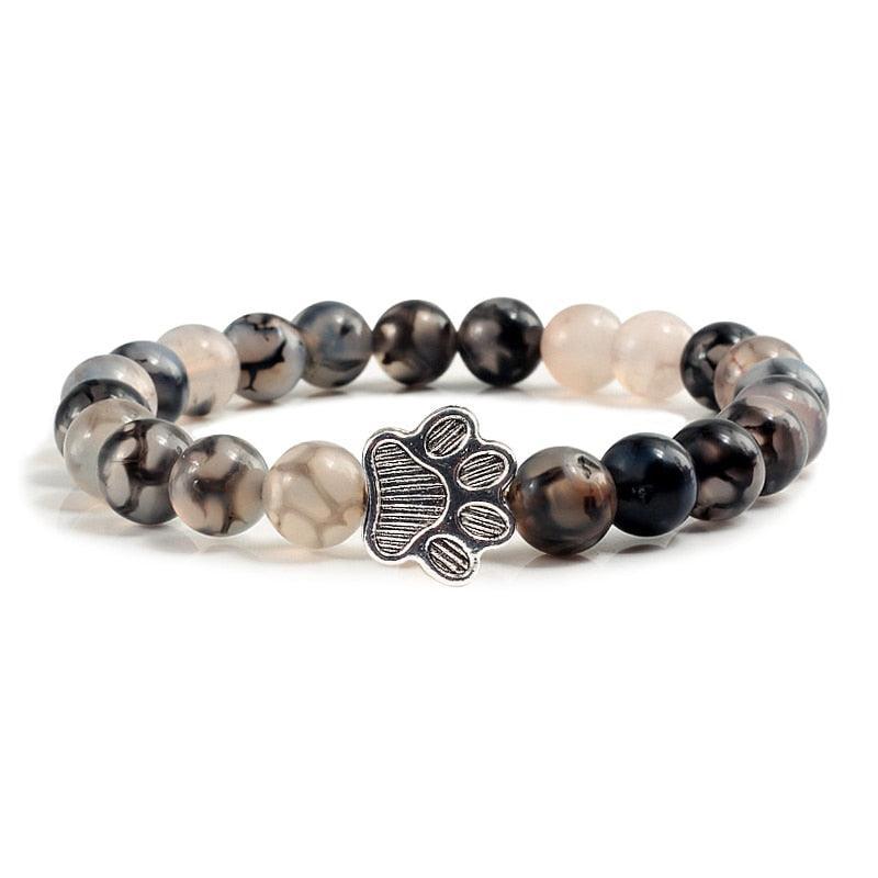 Paw Charm Bead Bracelet - KittyNook Cat Company