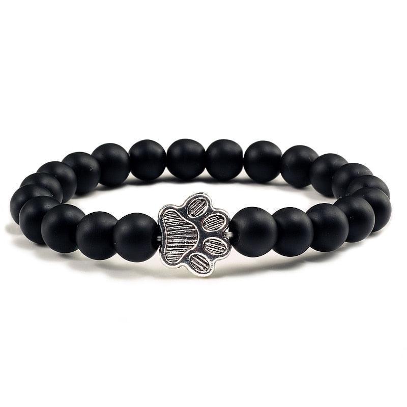 Paw Charm Bead Bracelet - KittyNook Cat Company