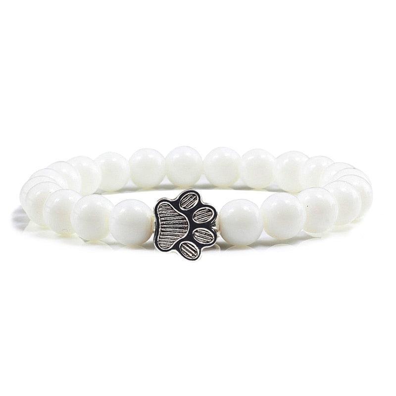 Paw Charm Bead Bracelet - KittyNook Cat Company