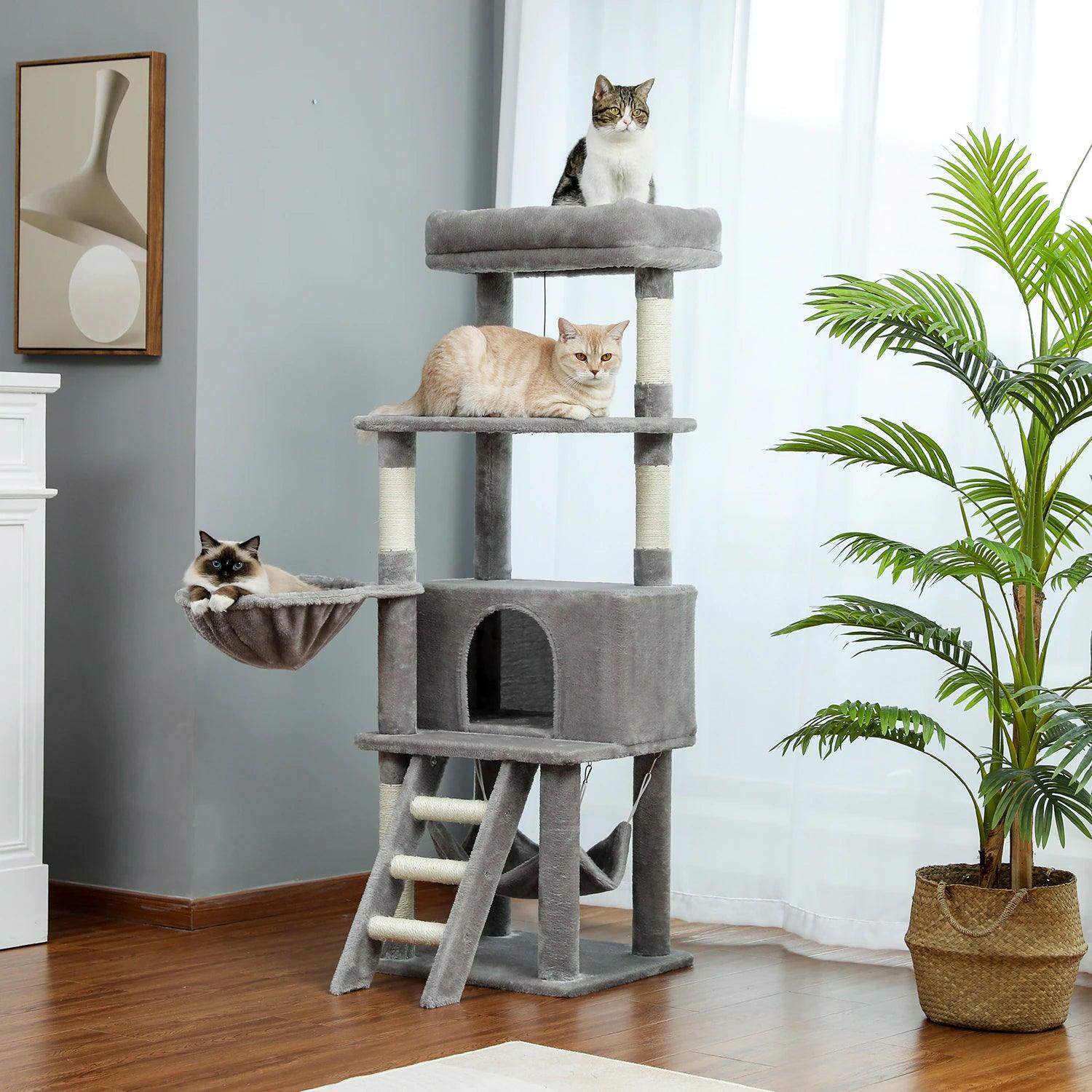 Paws and Perch Cat Treehouse - KittyNook Cat Company