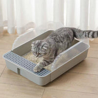 Thumbnail for Paws Retreat Semi Enclosed Cat Litter Box Cat Litter Boxes KittyNook Cat Company   