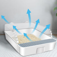 Thumbnail for Paws Retreat Semi Enclosed Cat Litter Box Cat Litter Boxes KittyNook Cat Company   