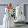 Pawsome Catto White Ceramic Vase - KittyNook Cat Company