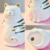 Pawsome Catto White Ceramic Vase - KittyNook Cat Company