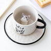 Peek-a-Cat Ceramic Mug Set - KittyNook