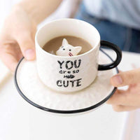 Thumbnail for Peek-a-Cat Ceramic Mug Set - KittyNook