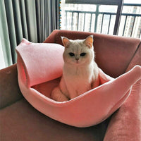 Thumbnail for Peeled Banana Cat Bed - KittyNook Cat Company